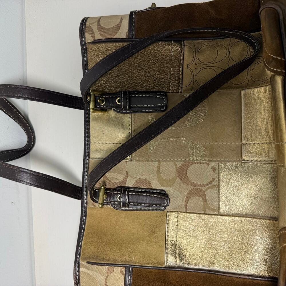 Y2k Coach Patchwork Shoulder Bag - Gem
